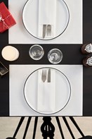 40cm Duniletto Slim White Prefolded Napkins