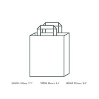 Small Recycled Kraft Paper (VEG) Carrier