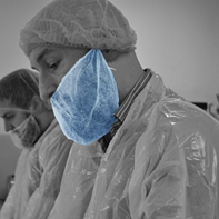 Non Woven Beard Masks Blue Non Woven Beard Masks Blue