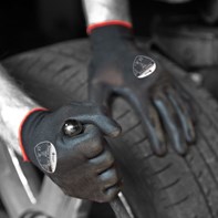 Large Matrix P Grip PU Palm Coated Manual Handling Gloves