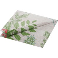33cm 3ply Winter Greenery Napkins
