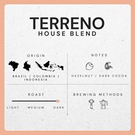 Carrara Coffee Terreno Beans 4x2.5kg - Tray