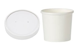 16oz White Hot Food Container & lids | Select Catering Solutions Ltd
