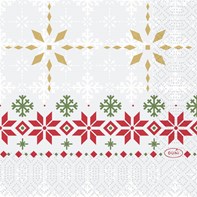 24cm 3ply Traditional Christmas Napkin 24cm 3ply Traditional Christmas Napkin