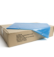 Food Grade Blue block-headed HT bags 12''x18''