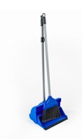 Dustpan & Brush Deluxe Long Handled Blue Qty1