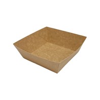 Simply Kraft Burger Chip Tray 600ml (110x110x50mm