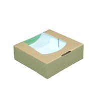 Glued Brown/White Window Boxes 118x118x40mm 6PT Glued Brown/White Window Boxes 118x118x40mm