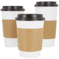 8oz Economy Brown Paper Cup Sleeve | Select Catering Solutions Ltd