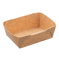 DELI2GO Container Rectangular Kraft 125ml DELI2GO Container Rectangular Kraft 125ml