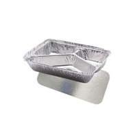 3 Compartment Foil Container 227x177x39mm 3 Compartment Foil Container 227x177x39mm