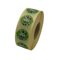 Oat Coffee Shop Labels 20mm - 1000 Labels Per Roll