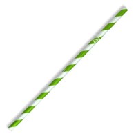 FSC Mix Paper BioStraws Green & White 197x8mm FSC Mix Paper BioStraws Green & White 197x8mm
