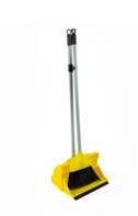Dustpan & Brush Deluxe Long Handled Yellow Qty1