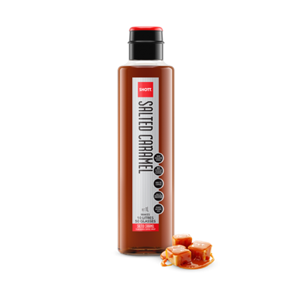 SHOTT Salted Caramel Syrup 1L | Select Catering Solutions Ltd SHOTT Syrup Salted Caramel 1L