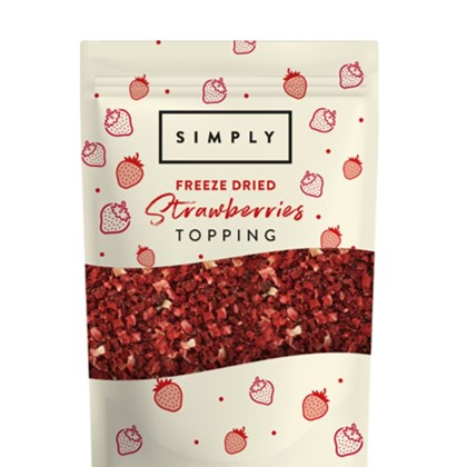 Simply Toppings Freeze Dried Strawberry 130g | Select Catering Solutions Ltd Simply Topping Freeze Dried Strawberry