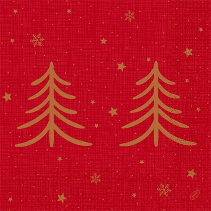 40cm 3-Ply Shimmer Trees Napkins 40cm 3-Ply Shimmer Trees Napkins