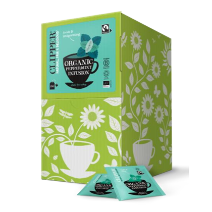Clipper Organic Peppermint Infusion Tea Bags | Tea Clipper Organic Peppermint Infusion Tea
