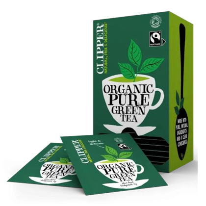 Clipper Fairtrade & Organic Pure Green Tea 6x25 | Tea Clipper Fairtrade & Organic Pure Green Tea