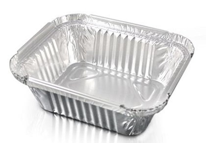 No 2 Foil Container (141.5x116.5x41) Qty 1000