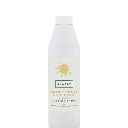 Simply Luxury White Chocolate Topping Sauce 1kg Simply Luxury White Chocolate Topping Sauce 1kg
