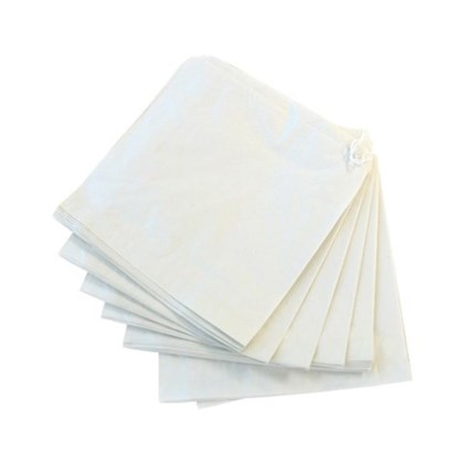 8.5" x 8.5" White Sulphate Paper Bags | Select Catering Solutions Ltd 8.5" x 8.5" White Sulphate Paper Bags