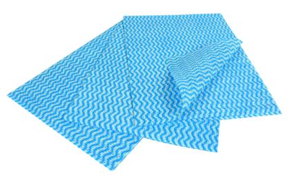 Blue Envirowipe Folded Compostable Cloths 50x36cm, Qty25 Blue Envirowipe Folded Compostable Cloths 50x36cm, Qty25