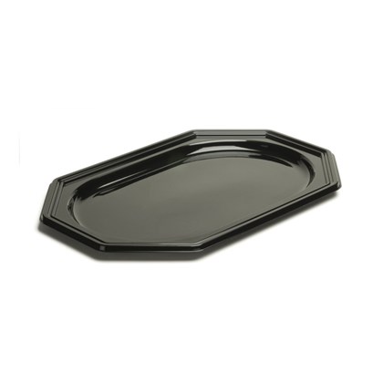 Medium Octagonal Black Platter 36x24cm | Select Catering Solutions Ltd Medium Octagonal Black Platter 36x24cm | Select Catering Solutions Ltd