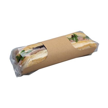 8" Kraft Baguette Clasp Clip | Select Catering Solutions Ltd 8" Kraft Baguette Clasp Clip | Select Catering Solutions Ltd