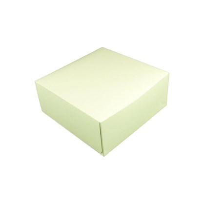 White 6x6x3" Cake Box 4pt Glued With Locking Tabs White 6x6x3" Cake Box 4pt Glued With Locking Tabs