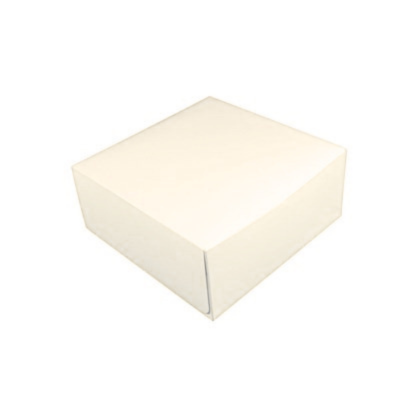 White 7x7x3" Cake Box 4pt Glued With Locking Tabs White 7x7x3" Cake Box 4pt Glued With Locking Tabs