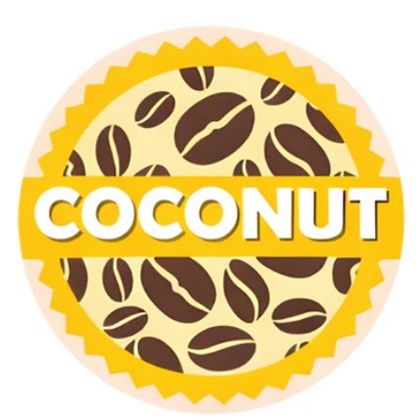 Coconut Milk Coffee Shop Barista Labels 20mm 1000 labels/roll Coconut Milk Coffee Shop Barista Labels 20mm 1000 labels/roll
