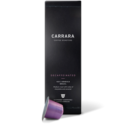 Carrara Coffee Roasters Swiss Water Decaff Pods Qty 10 | Coffee Pods Decaf-Coffee-Pods