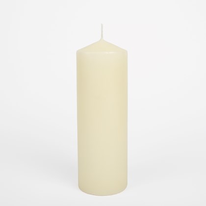Cream Pillar Candle 200 x 70 mm Qty 12 | Select Catering Solutions Ltd