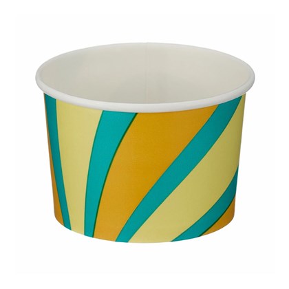 4oz Patterned Ice Cream Tub (PE Lined)