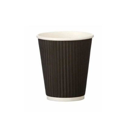 8oz Black Double Wall Ripple Cups cup046_8ozcup