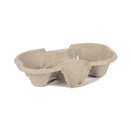 Moulded Pulp 2 Cup Carrier | Select Catering Solutions Ltd Moulded Pulp 2 Cup Carrier | Select Catering Solutions Ltd