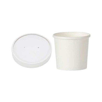 16oz White Hot Food Container & lid | Select Catering Solutions Ltd 16oz White Hot Food Container & lid