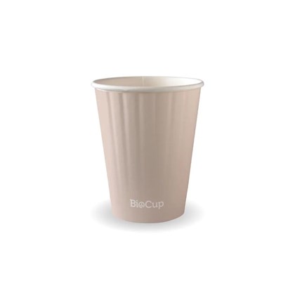 12oz Aqueous Double Wall BioCup Stone 12oz / 390ml Aqueous Double Wall BioCup Stone