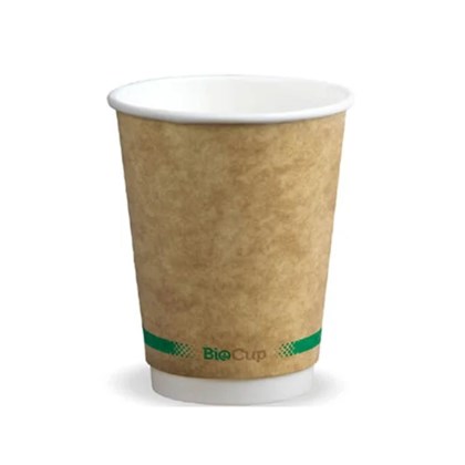12oz Double Wall Compostable Paper Cup 12oz Double Wall Compostable Paper Cup - PLA Lined