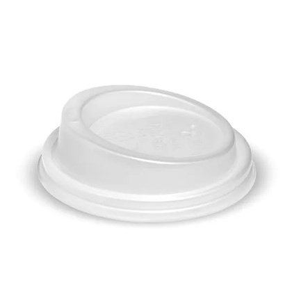 8oz PLA Hot Cup Lid White | Select Catering Solutions Ltd 8oz CPLA Hot Cup Lid White