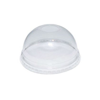 9-14oz rPET Dome Lid with Hole (93mm dia) | Select Catering Solutions Ltd 9-14oz rPET Dome Lid with Hole