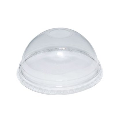 16-20oz rPET Dome Lid with Hole brim (98mm dia) | Select Catering Solutions Ltd 16-20oz rPET Dome Lid with Hole