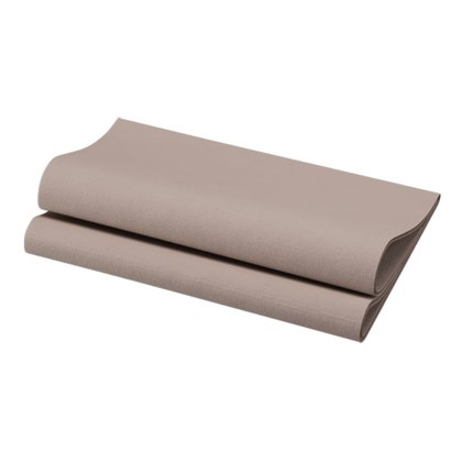 40cm Dunisoft 4 Fold Greige Napkins 40cm Dunisoft 4 Fold Greige Napkins