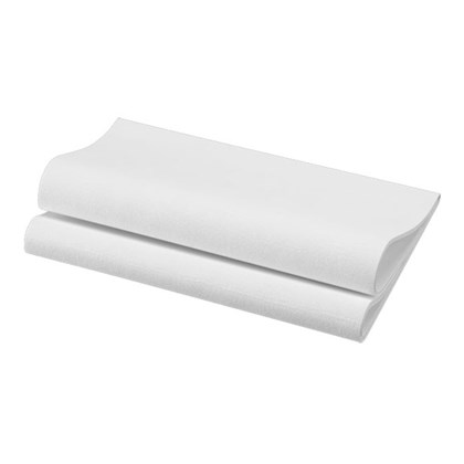 40cm Dunisoft 4 Fold White Napkins Dunisoft Napkin 40cm 4Fold White