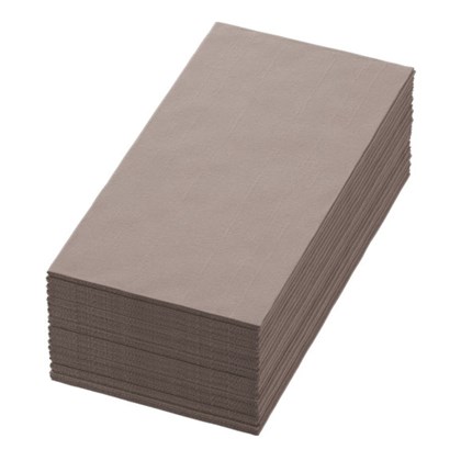 40cm Dunisoft 8 Fold Greige Napkins 40cm Dunisoft 8 Fold Greige Napkins