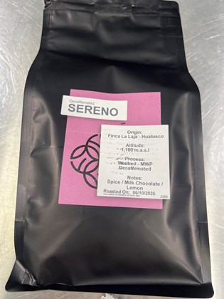 Carrara Coffee Sereno Decaff Espresso Grind 6x500g Carrara Coffee Sereno Decaff Espresso Grind 6x500g