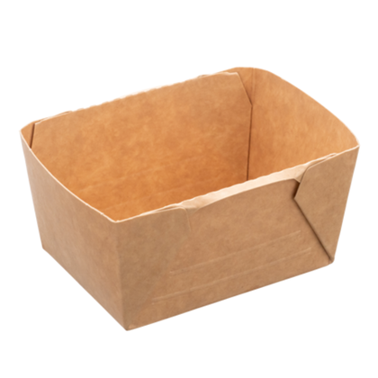 DELI2GO Container Rectangular Kraft 250ml