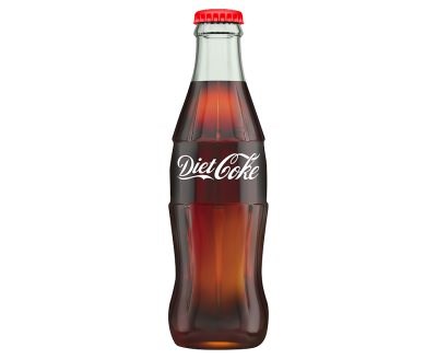 Diet Coca Cola Bottles Glass 24x330ml