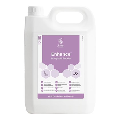 Enhance Ultra High Solids Floor Polish 2x5L | Select Catering Solutions Ltd Enhance Ultra High Solids Floor Polish 2x5L